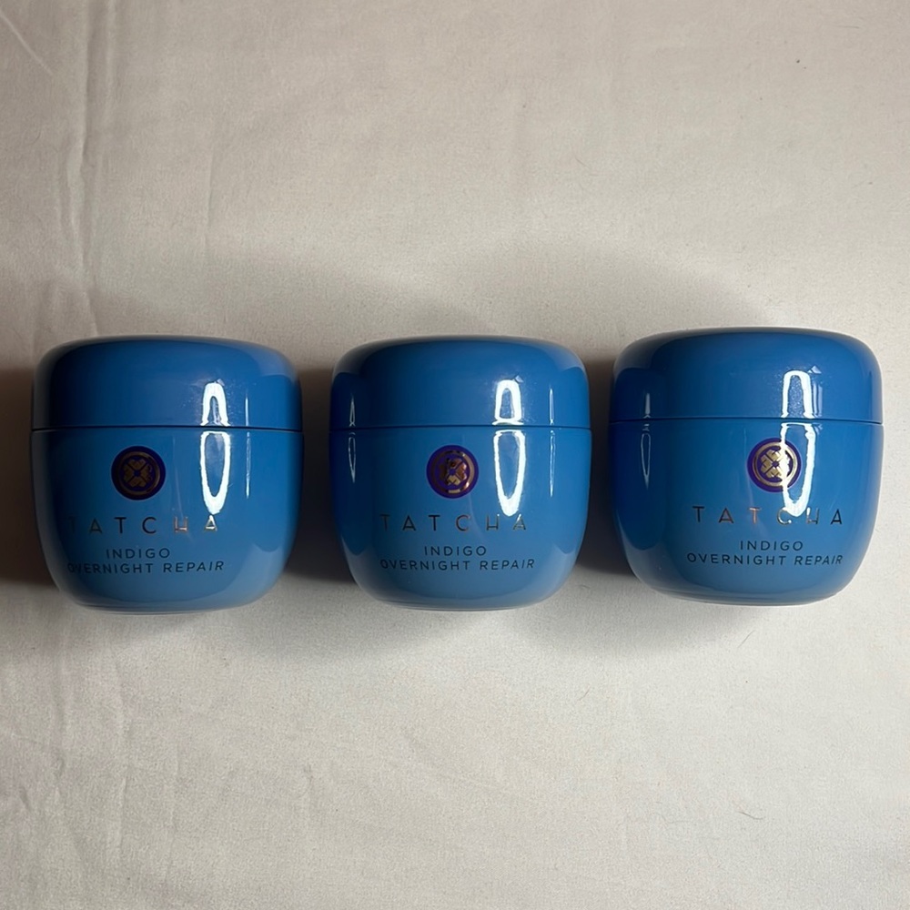 TATCHA INDIGO OVERNIGHT REPAIR - *empty containers* (SET OF 3) 🌙